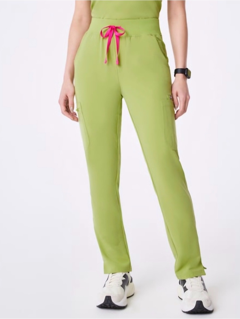 NWT Figs Alva High Waisted Skinny Taper Scrub Pants in Matcha